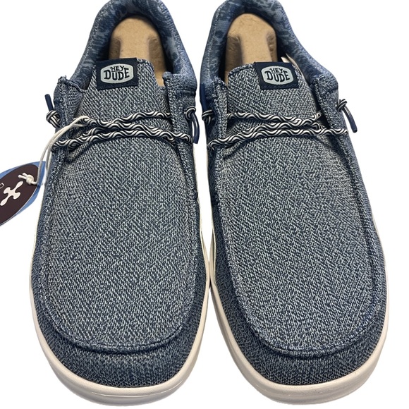 Hey Dude Shoes - Wally Hey Dude 20 Mesh Sargasso Blue/Cloud Blue NIB Sz 8M